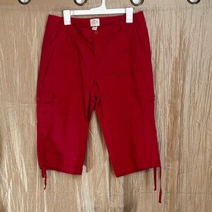 Women’s Red Cargo Shorts